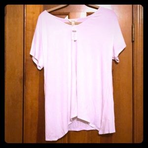 White V Neck T Shirt Soma NWT
